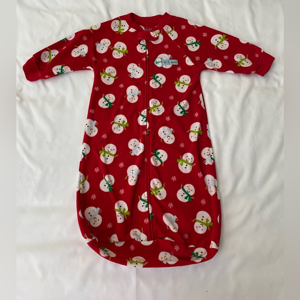 Child of Mine by Carter’s Christmas Sleep Sack. Size 0-9 months